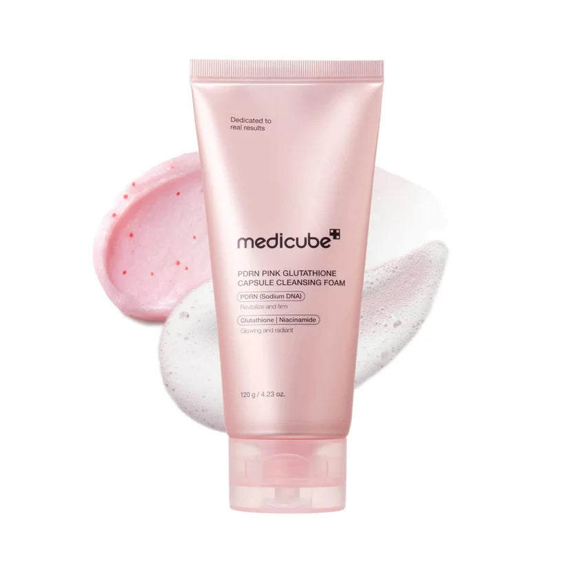 Medicube PDRN Pink Glutathione Capsule Cleansing Foam