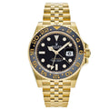 Rlx GMT Master - 40mm - Stainless Steel - Yellow Gold Black Dial Jubilee